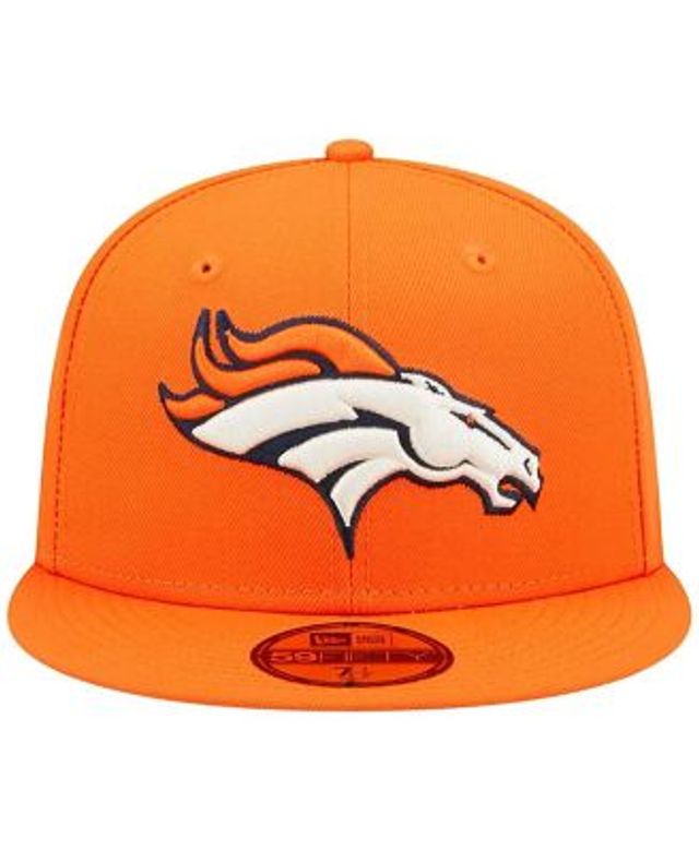 Men's New Era Orange Denver Broncos City Cluster 59FIFTY Fitted Hat