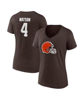 Deshaun Watson Cleveland Browns Fanatics Branded Women's Plus Size Player  Name & Number V-Neck T-Shirt - Brown