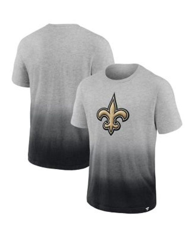 New Orleans Saints Men's Black and Gold Causal T-shirt