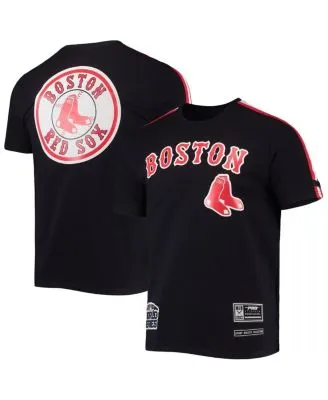 Men's Nike Red/Navy Boston Red Sox Cooperstown Collection Rewind Splitter  Slub Long Sleeve T-Shirt