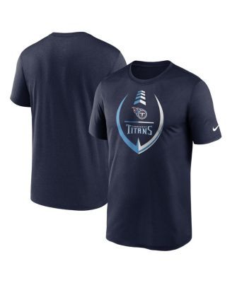 Men's Starter Navy/White Tennessee Titans Halftime Long Sleeve T-Shirt