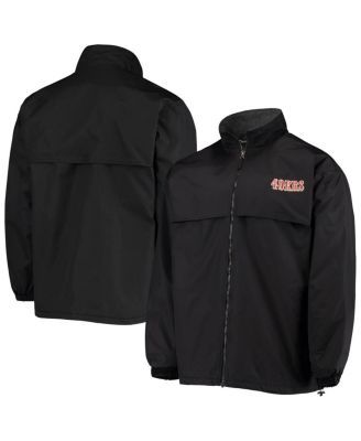 Men's Black San Francisco 49ers Triumph Fleece Full-Zip Jacket