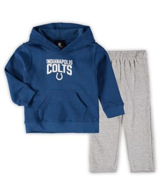 Youth Royal Indianapolis Colts Logo Allover Print Long Sleeve T-Shirt &  Pants Holiday Pajamas Sleep