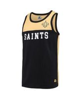 Starter Men's Black, Gold New Orleans Saints Team Touchdown Fashion Tank  Top