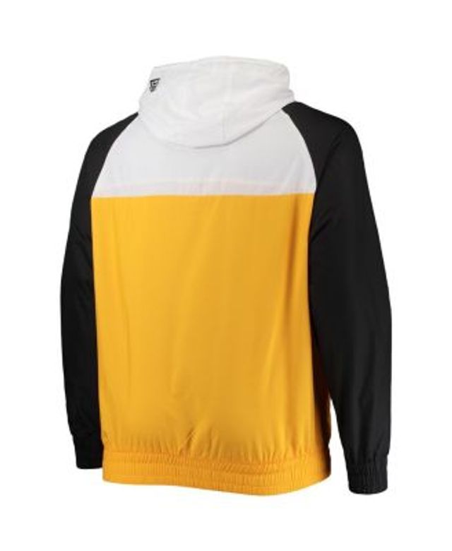 Washington Football Team New Era Big & Tall League Raglan Quarter-Zip  Hoodie - Gold/Burgundy