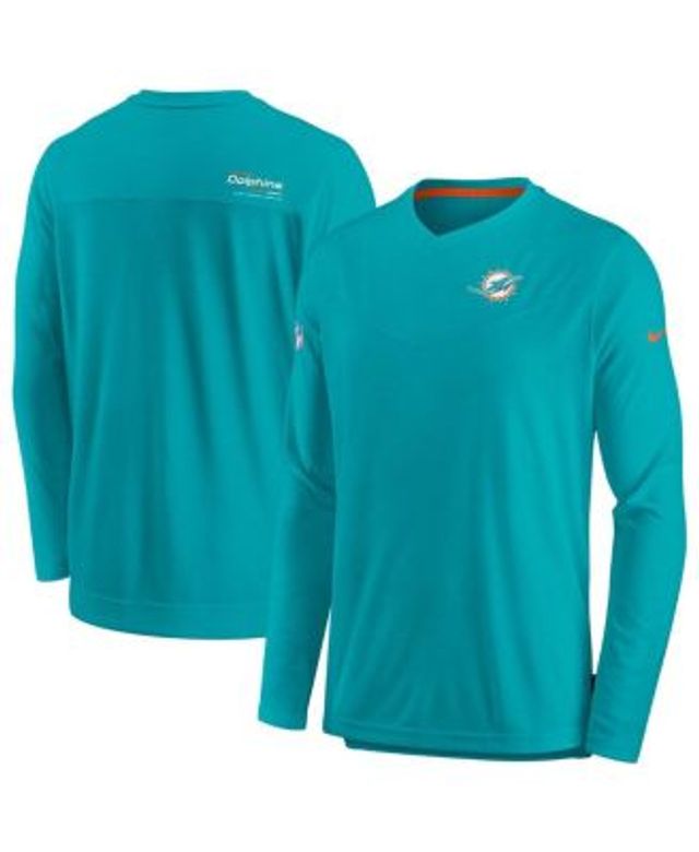 Miami Dolphins Nike Sideline Lockup Performance Long Sleeve T