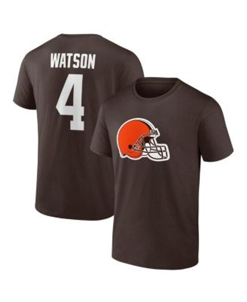 Nike Deshaun Watson Brown Cleveland Browns Player Name & Number T-Shirt