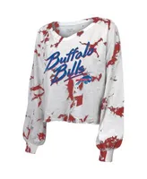 Women's Long Sleeve Off the Shoulder Sweatshirt - Buffalo Bill