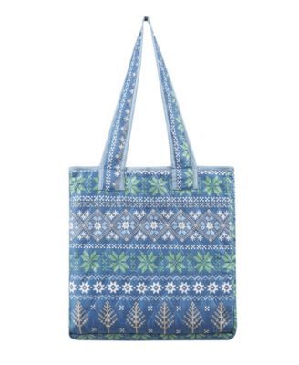 Blue Sweater Print Quilt Bag, Full/Queen, Created for Macys