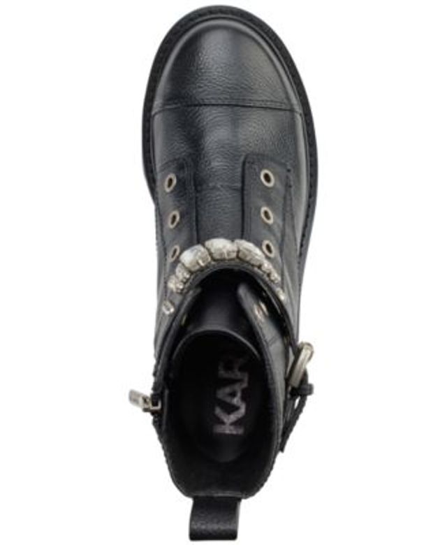 women's maeva embellished buckled zip booties