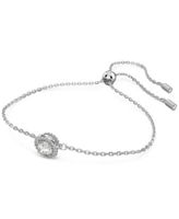 Silver-Tone Constella Crystal Bangle Bracelet