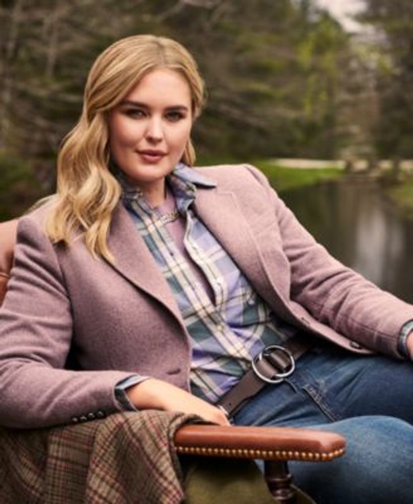 Lauren Ralph Lauren Plus-Size Herringbone Blazer | Plaza Las Americas