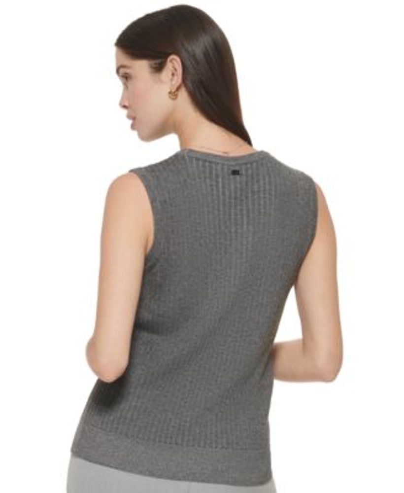 Women's Ribbed Sleeveless Sweater