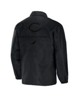 NFL Properties Men's NFL X Staple Black Chicago Bears Embroidered Nylon  Jacket