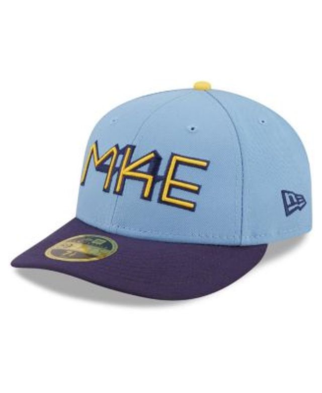 47 Powder Blue Milwaukee Brewers 2022 City Connect Captain Snapback Hat Light Blue