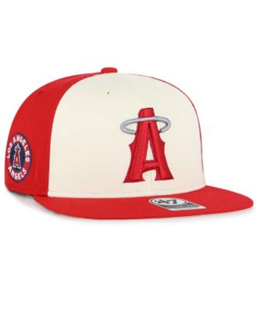 47 Brand Men's Red Los Angeles Angels 2021 City Connect Captain Snapback Hat