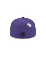 Men's New Era Purple Baltimore Ravens Omaha 59FIFTY Fitted Hat