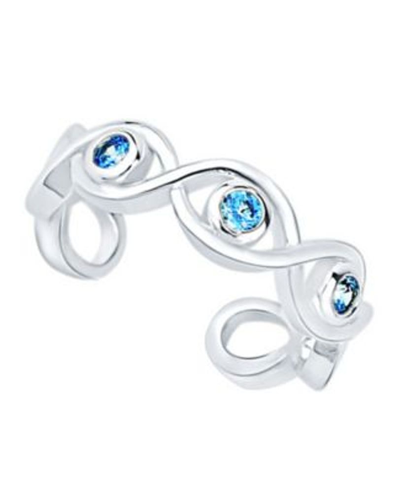 And Now This Blue Cubic Zirconia Toe Ring | Dullest Town Center