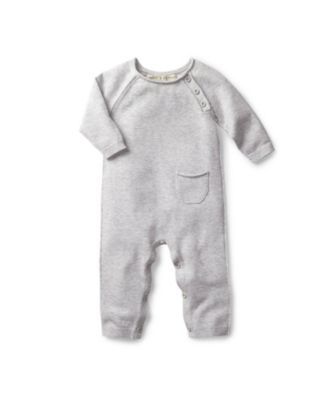 Outerstuff Infant Heather Gray Detroit Tigers Extra Base Hit Raglan Full-Snap Romper