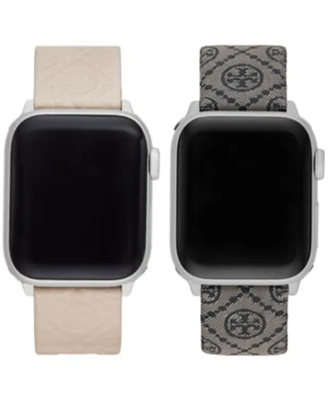 Tory Burch Braided Leather Apple Watch Band in Black, 38-41mm