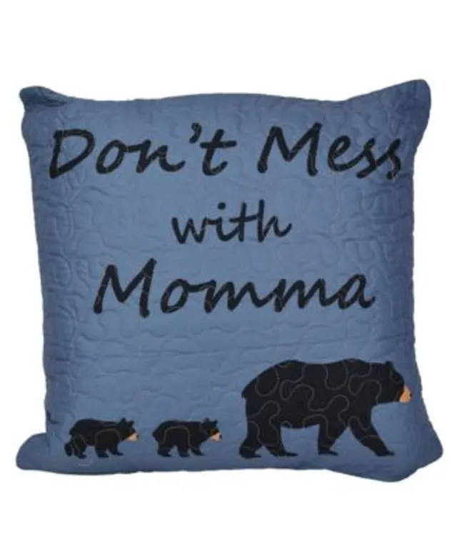 Donna Sharp Bear Walk Plaid Throw Pillow