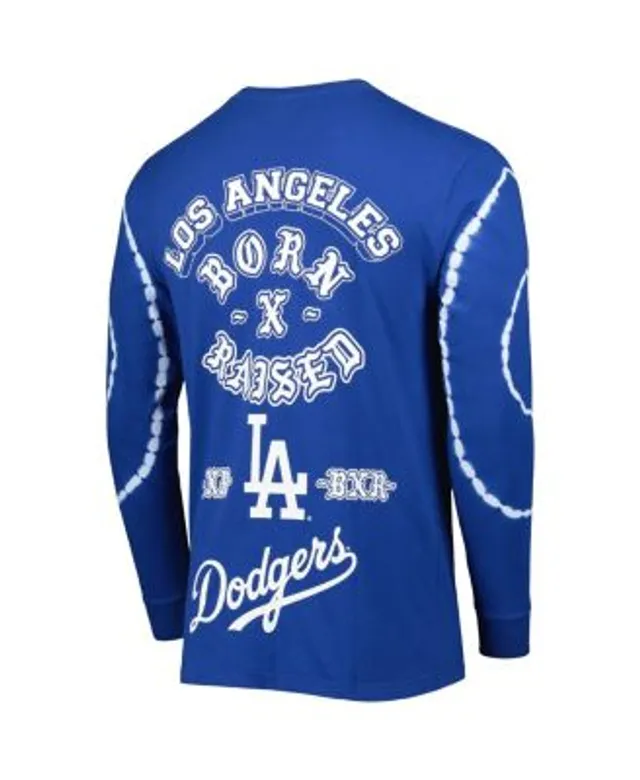 Los Angeles Dodgers New Era Born x Raised Heavyweight T-Shirt - Royal