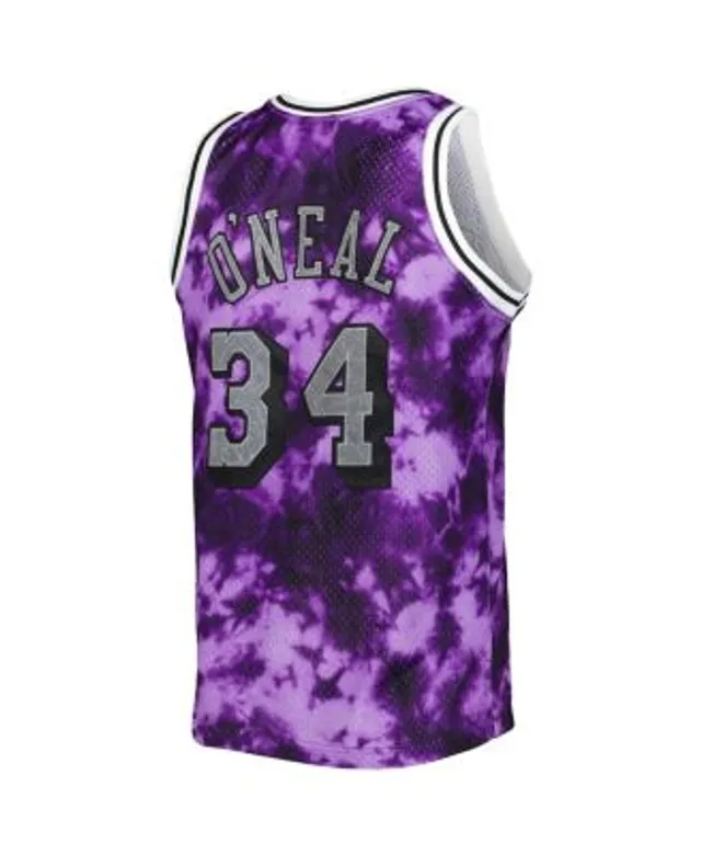 Shaquille O'Neal Los Angeles Lakers Mitchell & Ness 1996-97 Hardwood  Classics Flames Swingman Jersey - Black