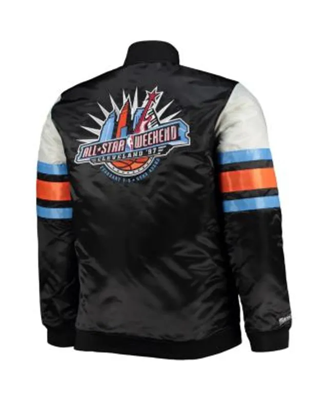 Men's Mitchell & Ness Teal Big & Tall 1996 NBA All-Star Game Hardwood Classics Satin Full-Snap Jacket