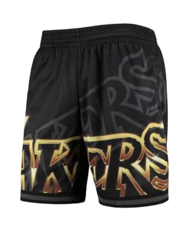 Mitchell & Ness Black Los Angeles Lakers Big Face 4.0 Fashion Shorts