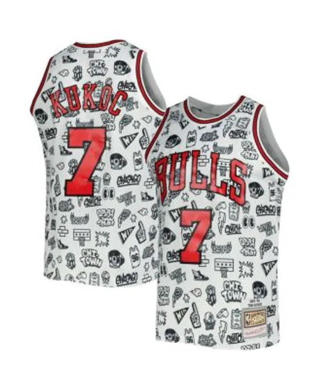 Men's Mitchell & Ness Toni Kukoc Red Chicago Bulls 1997-98