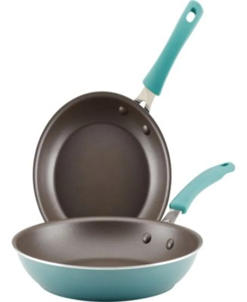 Rachael Ray Cook + Create 3 qt. Aluminum Nonstick Saute Pan with Lid in Gray
