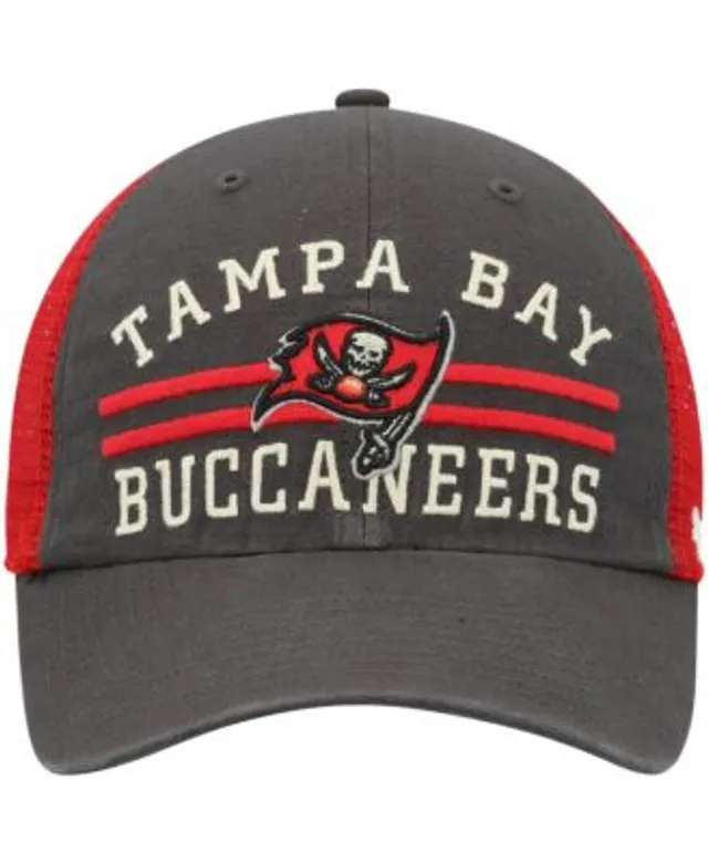 Men's '47 Pewter/Red Tampa Bay Buccaneers Highpoint Clean Up Trucker  Snapback Hat