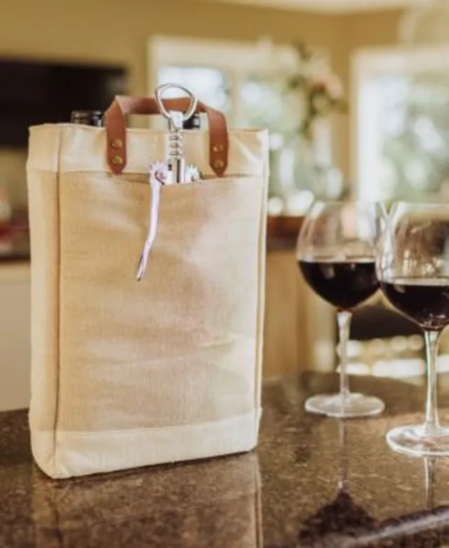 Pinot 3-Bottle Insulated Wine Bag - Beige