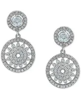 Giani Bernini Multicolor Cubic Zirconia Linear Drop Earrings in