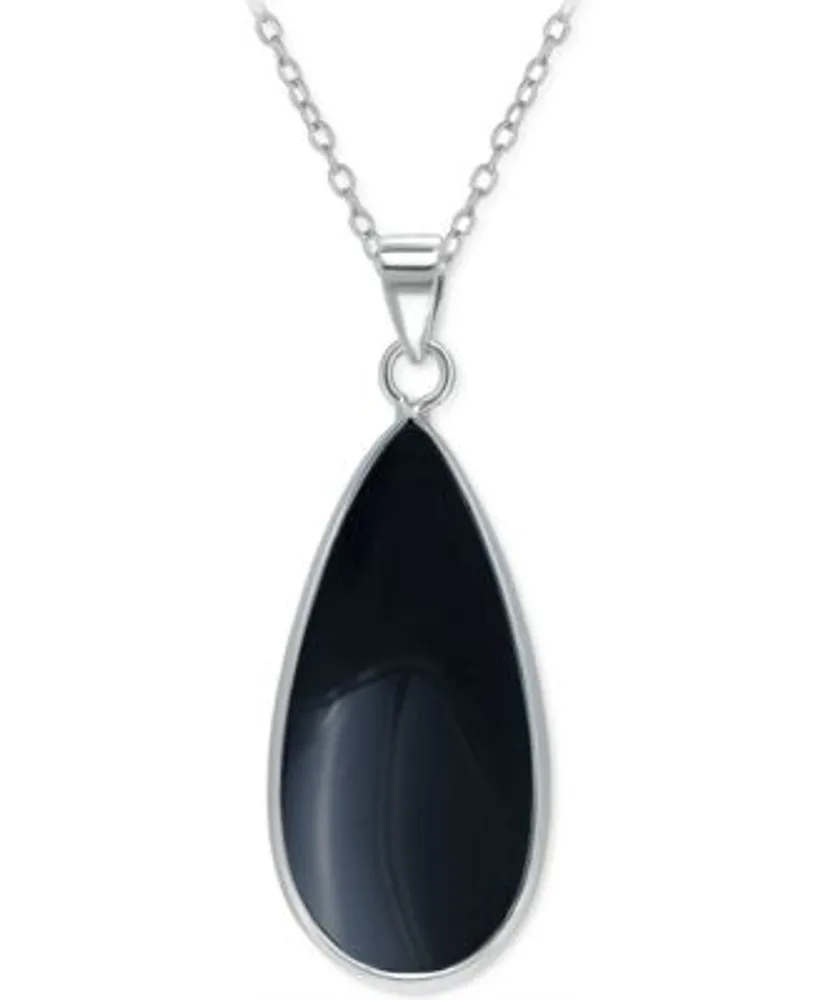Giani Bernini Color Crystal Pear Pendant Necklace in Sterling