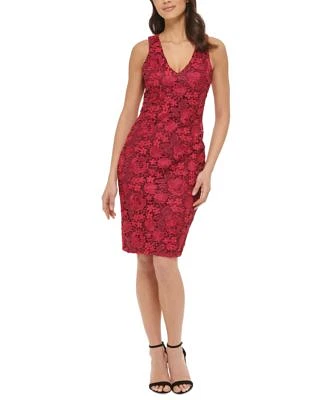 Women's Open-Back Lace Sheath Dress