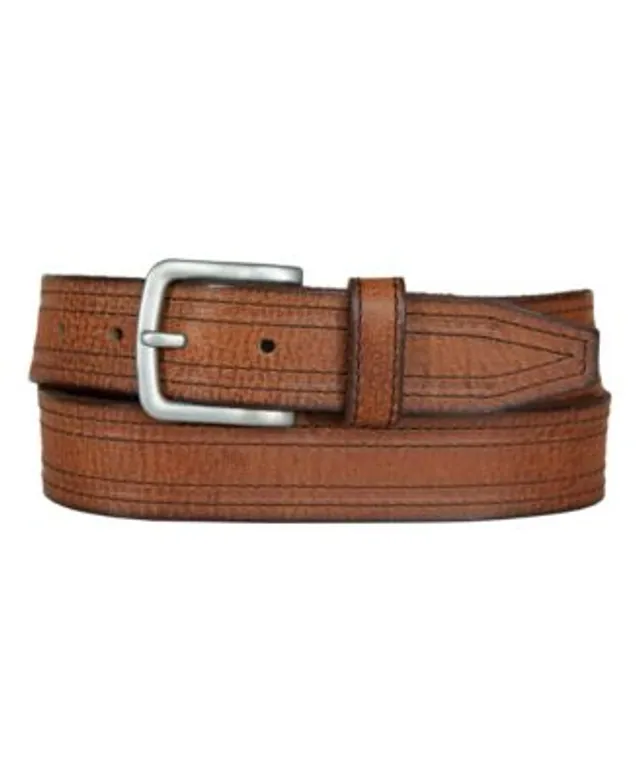 Tommy Hilfiger Stitched-Loop Brown Belt - Macy's