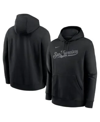 San Francisco Giants Youth Team Color Wordmark Full-Zip Hoodie - Black