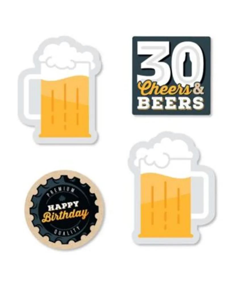 Big Dot of Happiness - Cheers and Beers to 50 Years - Square Favor Gift Boxes - 50th Birthday Party Bow Boxes - Set of 12