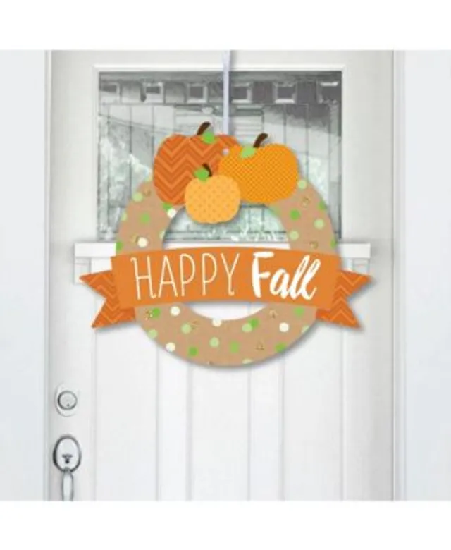 Big Dot of Happiness Jack-O'-Lantern Halloween - Hanging Porch Kids  Halloween Party Outdoor Decorations - Front Door Decor - 3 Piece Sign