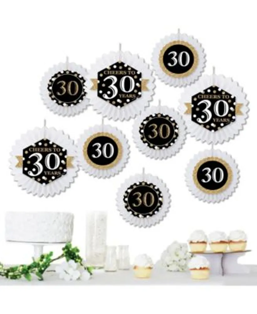 Adult Happy Birthday - Gold - Birthday Party Cake Decorating Kit