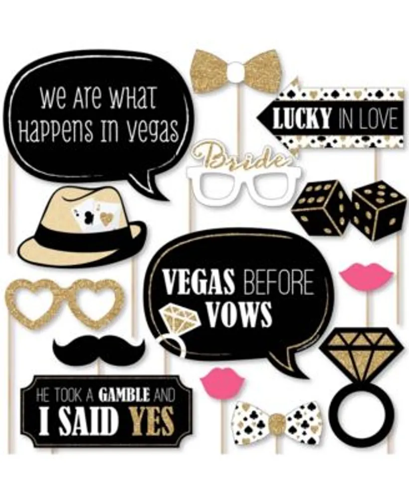 Vegas Before Vows Bachelorette Party Favor Bags