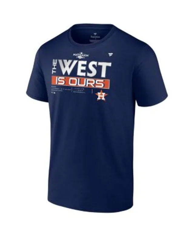 Men's Fanatics Branded Navy Houston Astros 2022 Al West Division Champions Locker Room T-Shirt