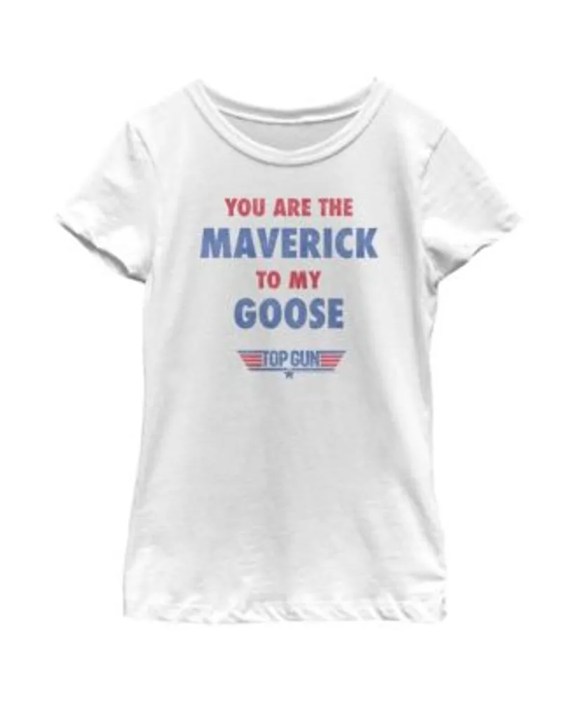 Men's Top Gun Maverick Talk to Me Goose T-Shirt - Navy Blue - Large