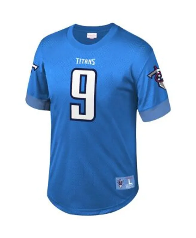 Men's Mitchell & Ness Steve McNair Light Blue Tennessee Titans Retired Player Name Number Mesh Top Size: Small