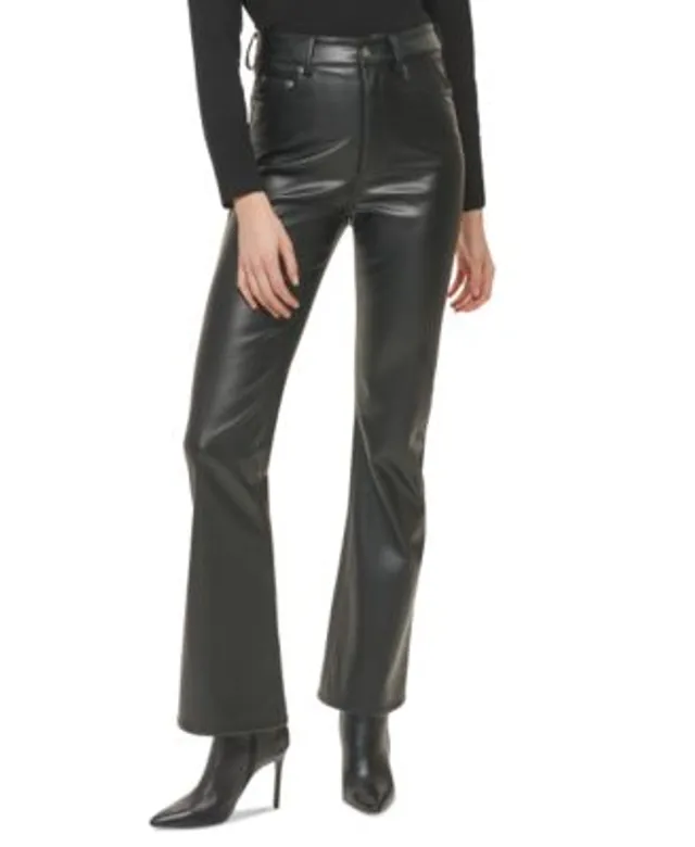 Dkny Women's Flared Patent Leather Pant