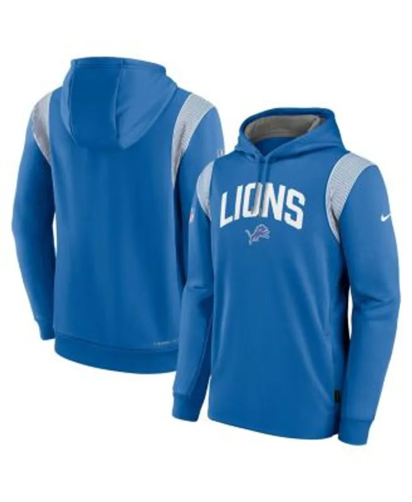 Detroit Lions Nike Sideline Performance Long Sleeve Hoodie T-Shirt -  Charcoal