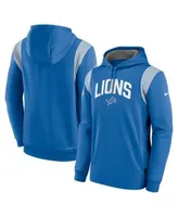 Men's NFL x Staple Blue Detroit Lions Split Logo Pullover Hoodie