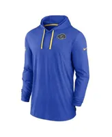 Men's Miami Dolphins Nike Aqua Sideline Pop Performance Pullover