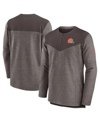 Cleveland Browns Nike Sideline Coaches Short Sleeve Quarter-Zip